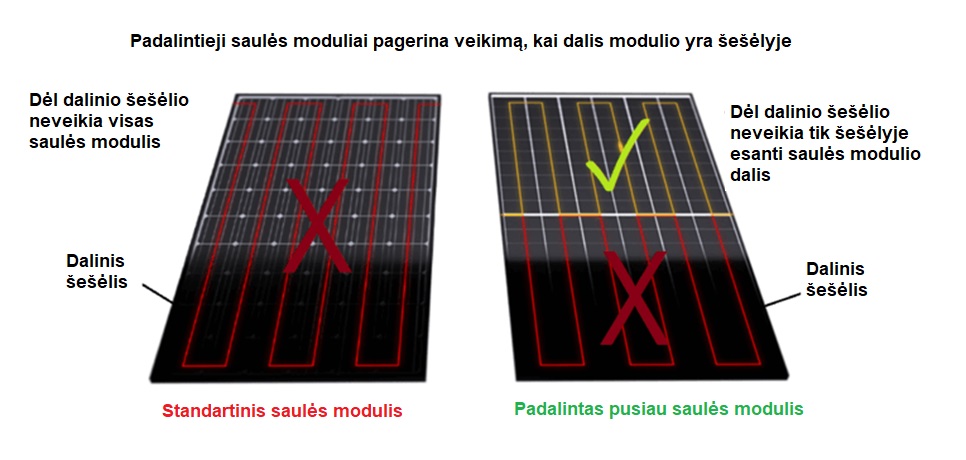 seselio itaka saules moduliui