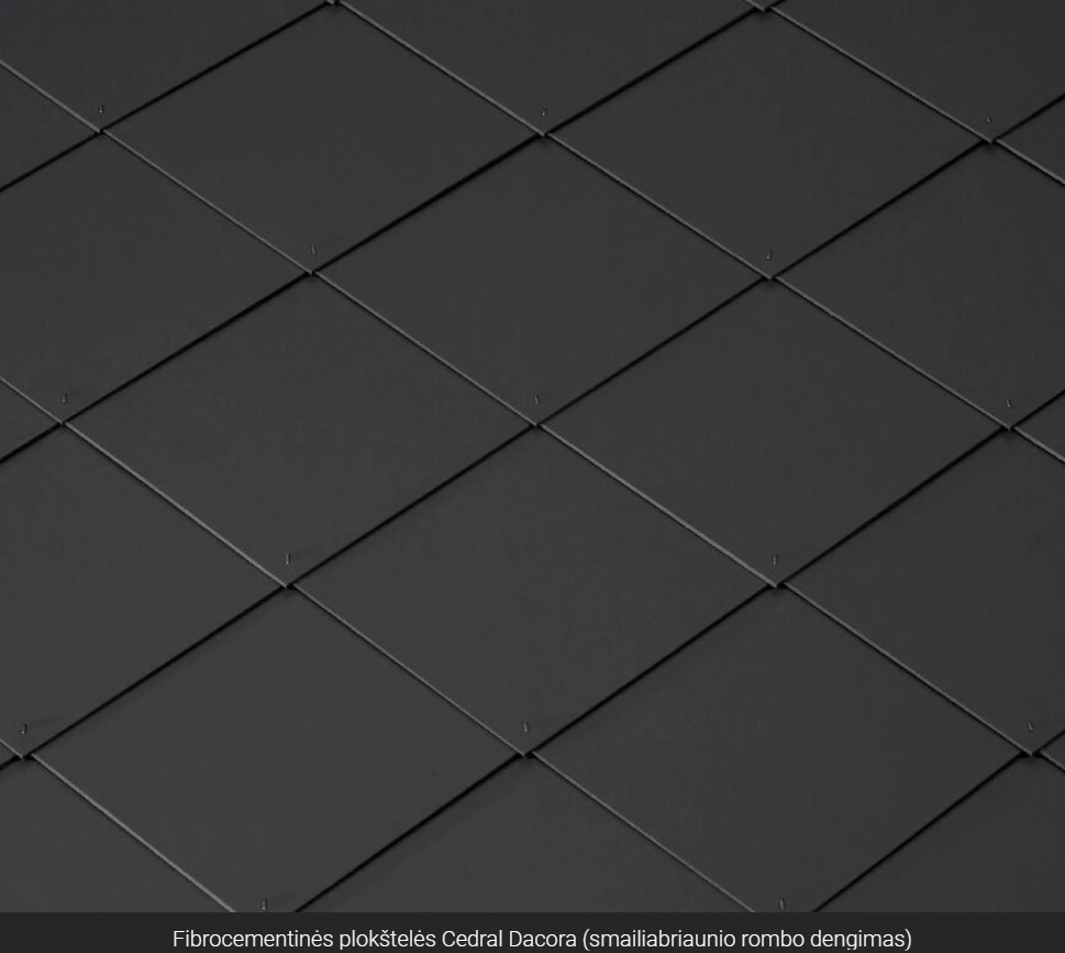 fibrocementas smailiabriaunis dengimas