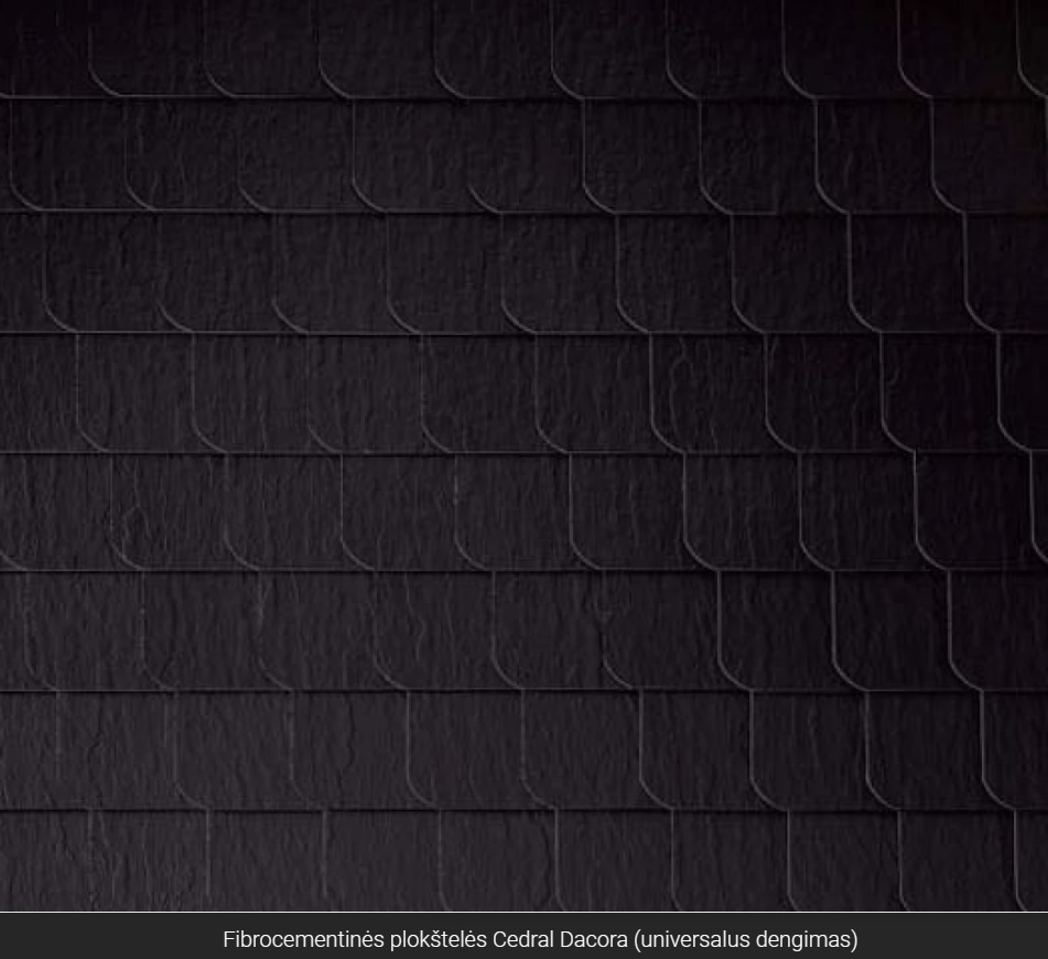 Fibrocementas universalus dengimas