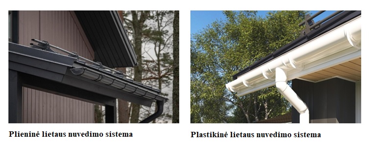 Lietaus nuvedimo sistema