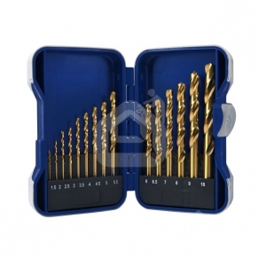 Titanium grąžtų rinkinys 1,5-10 mm 15 vnt