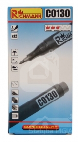 Juodas markeris 1 mm