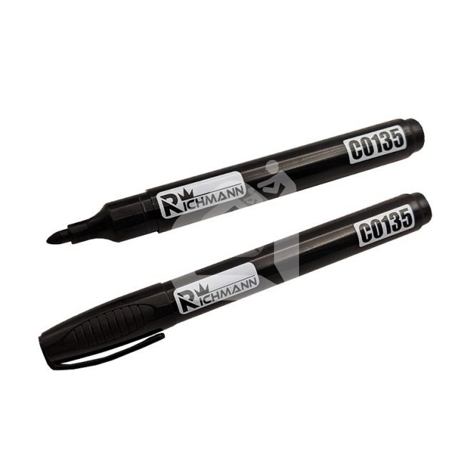 Juodas markeris 2 mm