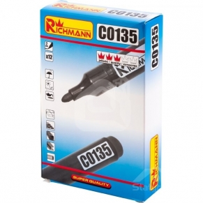 Juodas markeris 2 mm