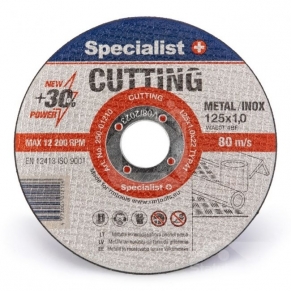 Metalo pjovimo diskas Specialist+ 125x1x22 mm