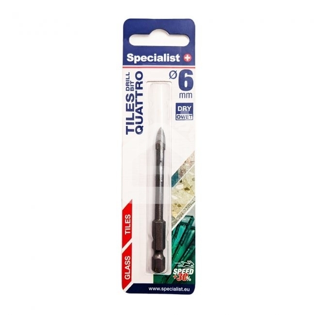 Specialist+ stiklo grąžtas 6 mm