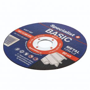 Met. pj. diskas BASIC 125x1,2x22 mm