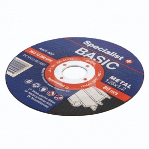 Met. pj. diskas BASIC 125x1,2x22 mm