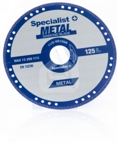 Deimantinis pj. diskas metalui 125x1,4x22,23 mm