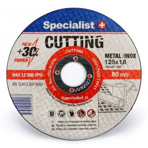 Metalo pjovimo diskas Specialist+ 125x1,6x22 mm