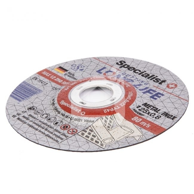 Metalo pj.diskas LONG LIFE 125x0,8x22 mm