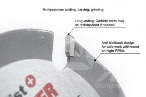 Pjovimo diskas WOOD CUTTER 125x22 mm