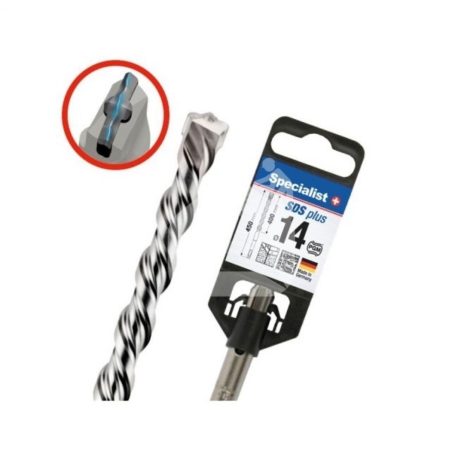 Grąžtas „Specialist+" SDS+ 14x400/450 mm