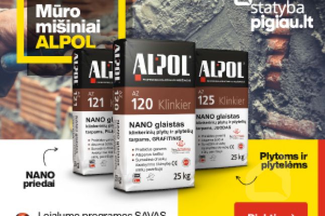 Kokybiški ALPOL produktai – Jūsų namų statybos partneris