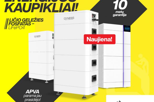 Saulės elektrinių baterijos / kaupikliai