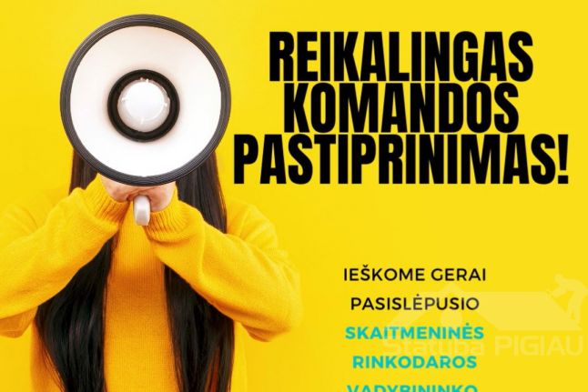 Darbo skelbimas: Skaitmeninės rinkodaros vadybininkas
