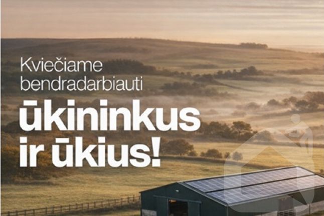 Kviečiame ūkininkus ir ūkius bendradarbiauti