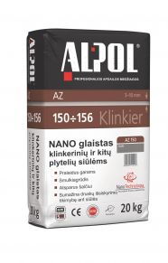 Plytelių siūlių glaistas, Alpol AZ150, smulkiagrūdis, 20 kg (grafitinis)