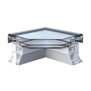 Stogo langas plokščiam stogui RoofLITE+ FRE B600 (įv. dydžiai), elektrinis