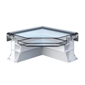 Stogo langas plokščiam stogui RoofLITE+ FRF B600 (įv. dydžiai), nevarstomas