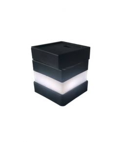 LED saulės šviestuvas-dangtelis stulpui 60x60 mm, 4 vnt.