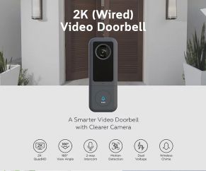 Išmanusis buto durų skambutis Wi-Fi SMARTHOME SLIM