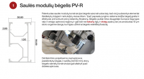 Bėgelis PV-R, 31x55mm, 2mm, juodas