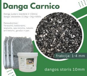 Skaldos danga Carnico 1-4 mm, tamsiai pilka