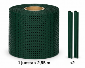 Tvoros juosta Rattan 190 mm x 2,55 m + 2 vnt. laikiklių, 830 g/m²