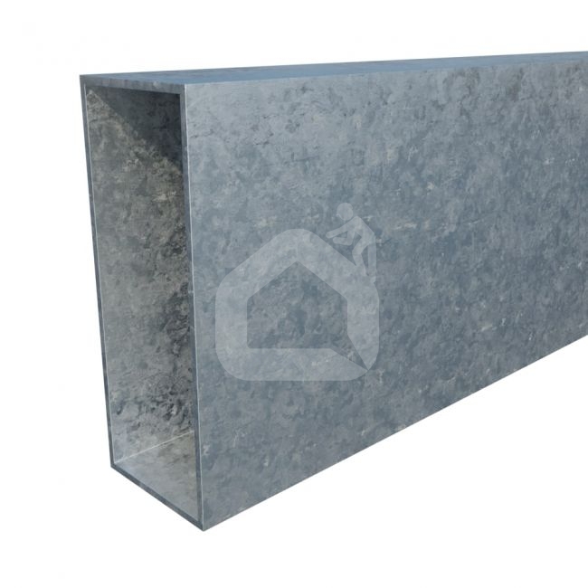 Vamzdis 100x40 mm, H6,0 m, sienelė: 2 mm, ZN