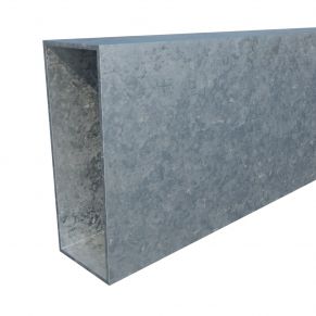 Vamzdis 100x40 mm, H6,0 m, sienelė: 2 mm, ZN