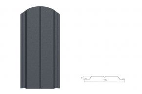 Заборная доска EVA, 0,55 мм, 2xRAL7016 (RR2H3), PLURAL MATT