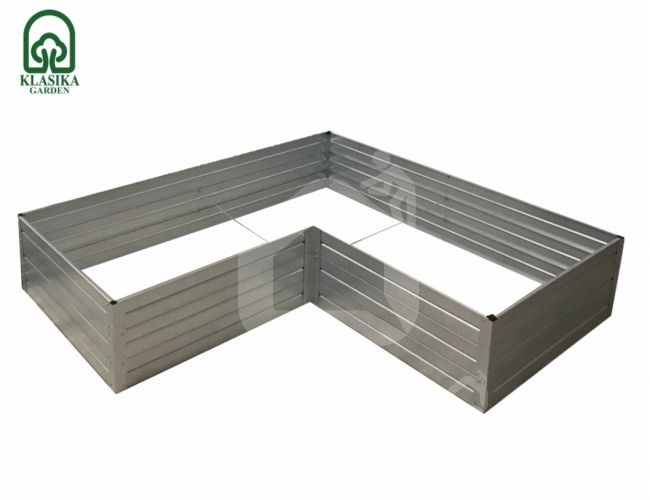 Модульная приподнятая грядка KLASIKA GARDEN L-форма