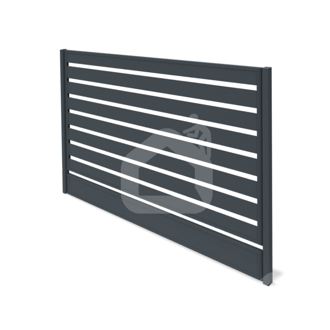 Modulinės tvoros segmento apatinė dalis 200x2000 mm, HORNVAL