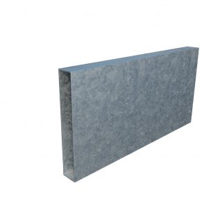 Vamzdis 120x20 mm, H6,0 m, sienelė: 1,2 mm, ZN