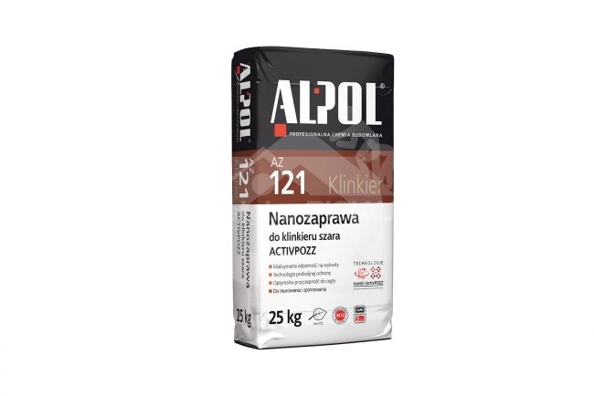 Mūro mišinys, Alpol AZ121, 25kg. (pilkas)
