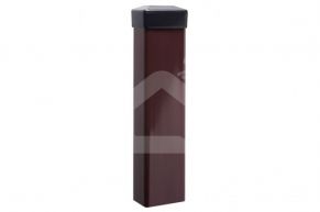Stulpas tvorai 60x40 mm, H3 m, sienelė: 1,2 mm, su PVC laikikliu