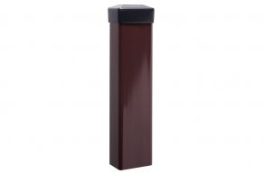 Stulpas tvorai 60x40 mm, H2,5 m, sienelė: 2,0 mm, su PVC laikikliu