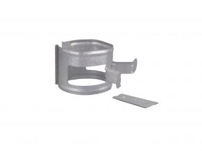 90 mm lietvamzdžio laikiklis, universalus, alucinkas