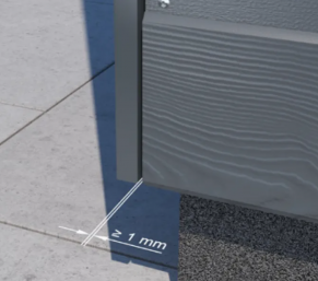 Išorinio kampo profilis, simetriškas, aliuminis, 3 m