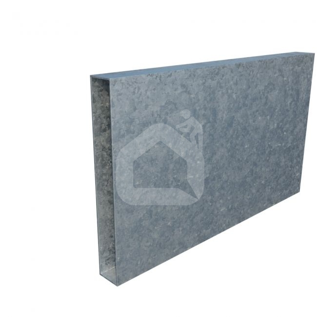 Vamzdis 140x20 mm, H6,0 m, sienelė: 1,2 mm, ZN