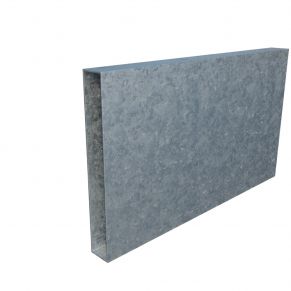 Vamzdis 140x20 mm, H6,0 m, sienelė: 1,2 mm, ZN