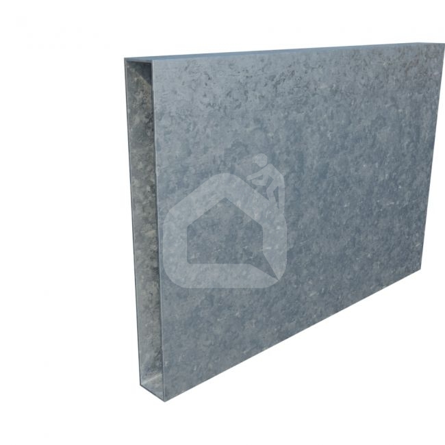 Vamzdis 160x20 mm, H6,0 m, sienelė: 1,2 mm, ZN