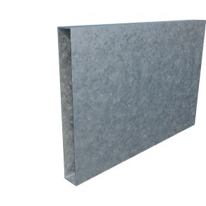 Vamzdis 160x20 mm, H6,0 m, sienelė: 1,2 mm, ZN 
