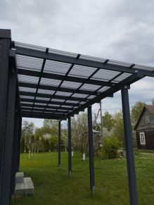 MK PC DIAMOND SINUS banguota polikarbonato danga, pilka, 2, 3 m