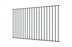 Metalinė 20x20 strypų tvora, 1500mm x 2500mm (uždara)