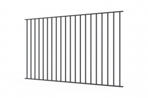 Metalinė 20x20 strypų tvora, 1500x2500 mm (uždara)