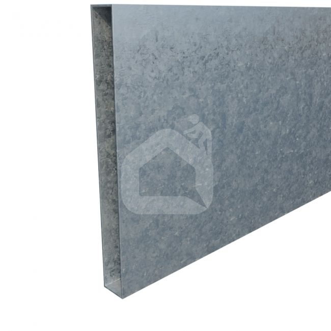 Vamzdis 180x20 mm, H6,0 m, sienelė: 1,2 mm, ZN