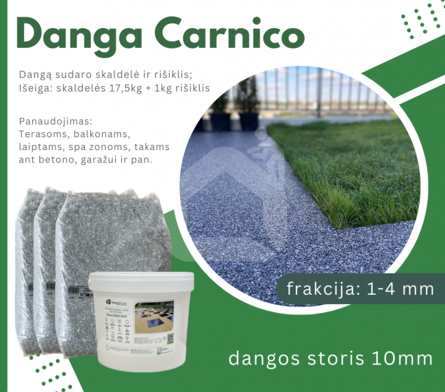 Skaldos danga Carnico 1-4 mm, tamsiai pilka