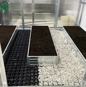 Pakeltų lysvių komplektas KLASIKA GARDEN, 2,35-2,5 m pločio šiltnamiui